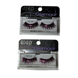 Ardell Glamour Diva Lashes 2 Pack – Pink Metallic Accent Strip Lashes